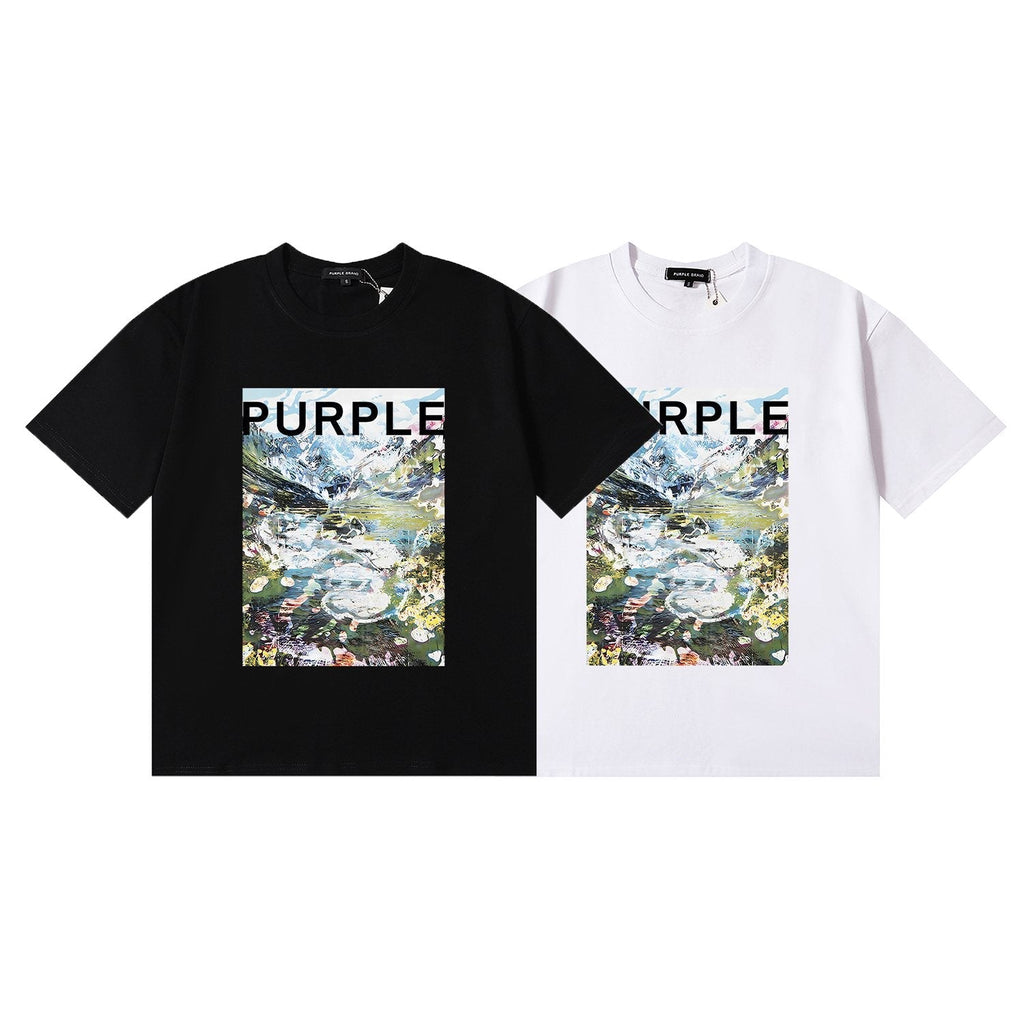 Purple Brand Landscape Graphic Short-Sleeve T-Shirt